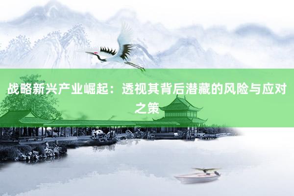 战略新兴产业崛起：透视其背后潜藏的风险与应对之策