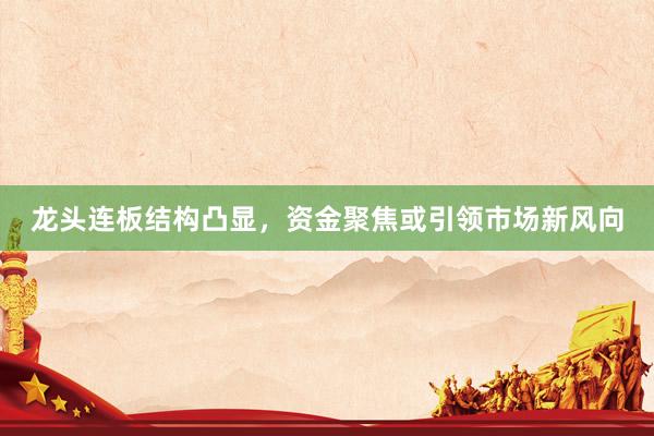 龙头连板结构凸显,资金聚焦或引领市场新风向
