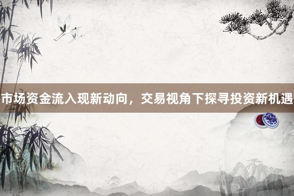 市场资金流入现新动向，交易视角下探寻投资新机遇