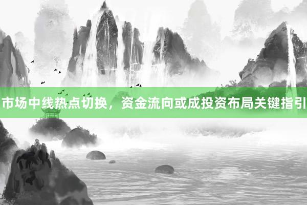 市场中线热点切换,资金流向或成投资布局关键指引