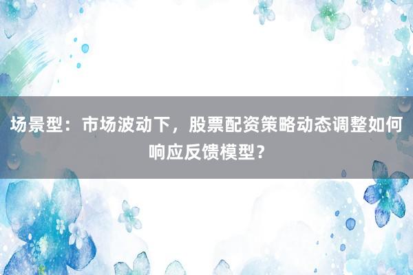 场景型：市场波动下，股票配资策略动态调整如何响应反馈模型？